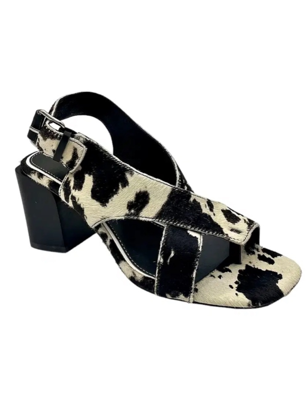 Donald Pliner Pasha Cow Print Hair Calf Heel